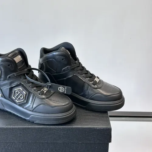 Replica Philipp Plein PP High Tops Shoes For Men #1400022 $150.00 USD for Wholesale