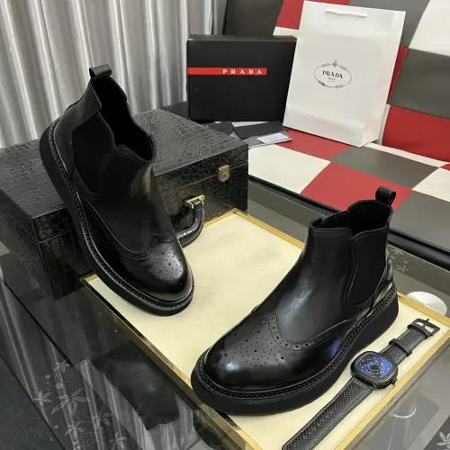 Replica Prada Boots For Men #1400054 $122.00 USD for Wholesale