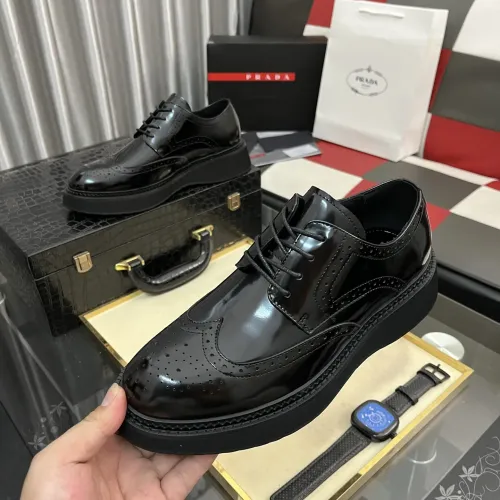 Prada Leather Shoes For Men #1400056 $115.00 USD, Wholesale Replica Prada Leather Shoes