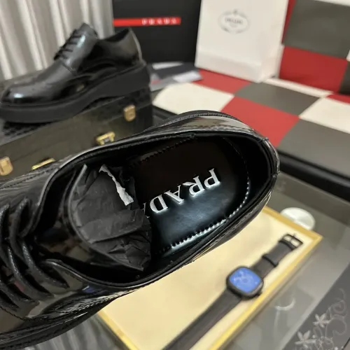 Replica Prada Leather Shoes For Men #1400056 $115.00 USD for Wholesale