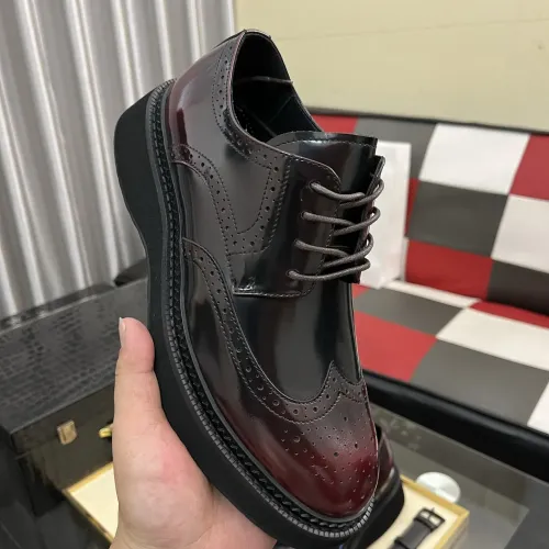 Replica Prada Leather Shoes For Men #1400057 $115.00 USD for Wholesale