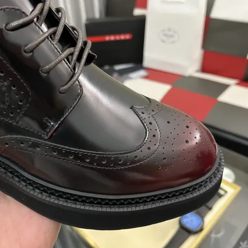 Replica Prada Leather Shoes For Men #1400057 $115.00 USD for Wholesale