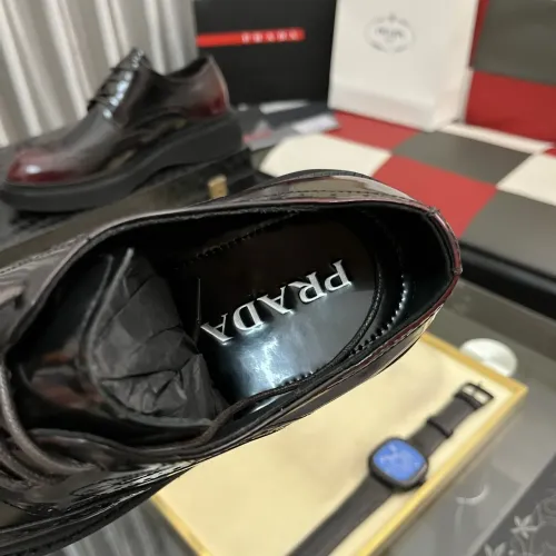 Replica Prada Leather Shoes For Men #1400057 $115.00 USD for Wholesale