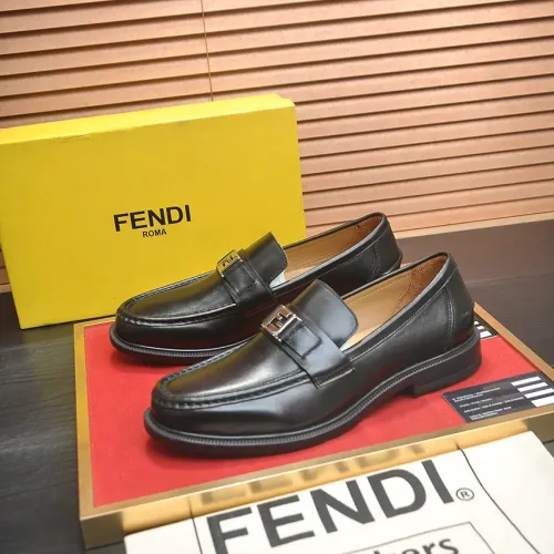 Fendi Leather Shoes For Men #1400059 $98.00 USD, Wholesale Replica Fendi Leather Shoes
