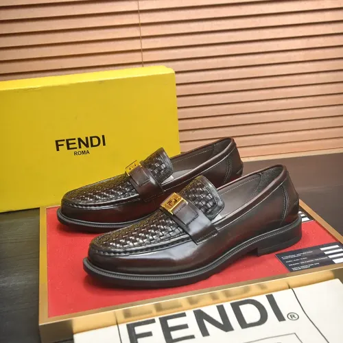 Fendi Leather Shoes For Men #1400060 $98.00 USD, Wholesale Replica Fendi Leather Shoes