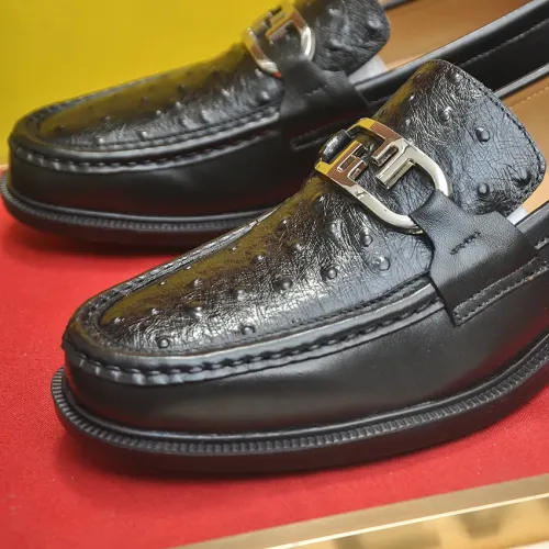 Replica Fendi Leather Shoes For Men #1400062 $98.00 USD for Wholesale