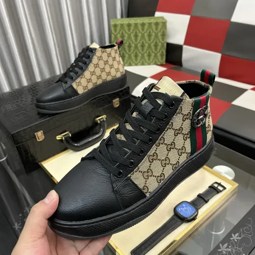 Gucci High Tops Shoes For Men #1400086 $85.00 USD, Wholesale Replica Gucci High Tops Shoes