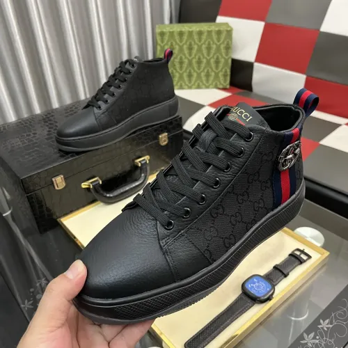Gucci High Tops Shoes For Men #1400088 $85.00 USD, Wholesale Replica Gucci High Tops Shoes
