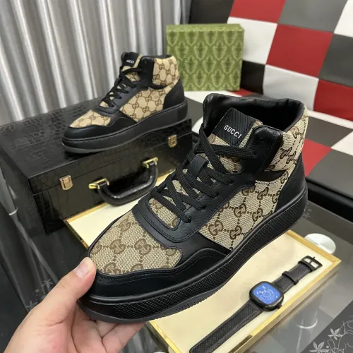 Gucci High Tops Shoes For Men #1400089 $85.00 USD, Wholesale Replica Gucci High Tops Shoes
