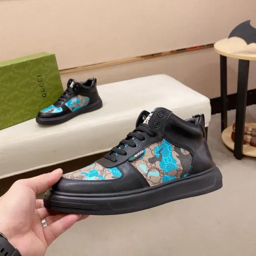 Replica Gucci High Tops Shoes For Men #1400094 $82.00 USD for Wholesale