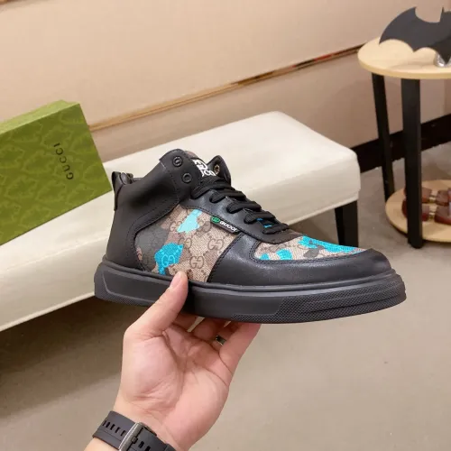 Replica Gucci High Tops Shoes For Men #1400094 $82.00 USD for Wholesale