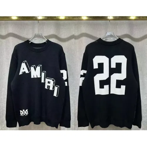 Amiri Sweaters Long Sleeved For Unisex #1400108 $48.00 USD, Wholesale Replica Amiri Sweaters