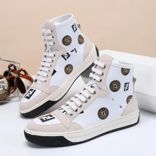 Fendi High Tops Casual Shoes For Men #1400170 $80.00 USD, Wholesale Replica Fendi High Tops Casual Shoes