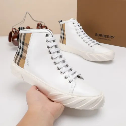 Replica Burberry High Tops Shoes For Men #1400173 $80.00 USD for Wholesale