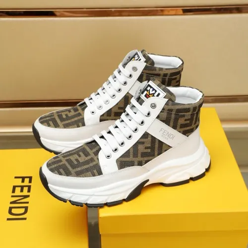 Fendi High Tops Casual Shoes For Men #1400177 $98.00 USD, Wholesale Replica Fendi High Tops Casual Shoes