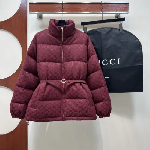 Gucci Down Feather Coat Long Sleeved For Women #1400407 $128.00 USD, Wholesale Replica Gucci Down Feather Coat