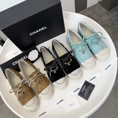 Replica Chanel Flat Shoes For Women #1400633 $98.00 USD for Wholesale