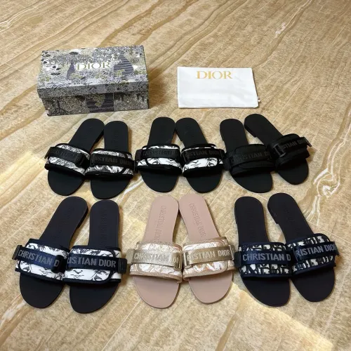 Replica Christian Dior Slippers For Women #1400638 $80.00 USD for Wholesale