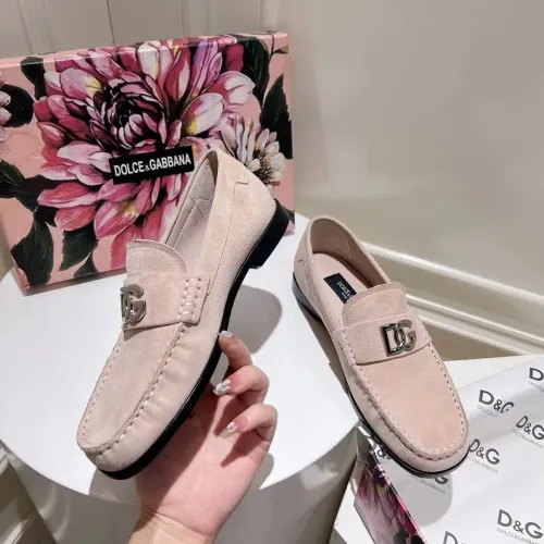 Dolce &amp; Gabbana D&amp;G Leather Shoes For Women #1400752 $118.00 USD, Wholesale Replica Dolce &amp; Gabbana D&amp;G Leather Shoes