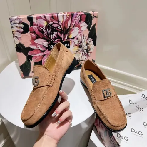 Dolce &amp; Gabbana D&amp;G Leather Shoes For Women #1400753 $118.00 USD, Wholesale Replica Dolce &amp; Gabbana D&amp;G Leather Shoes
