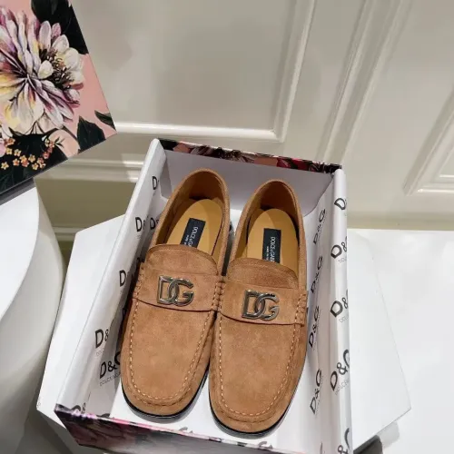Replica Dolce & Gabbana D&G Leather Shoes For Women #1400753 $118.00 USD for Wholesale
