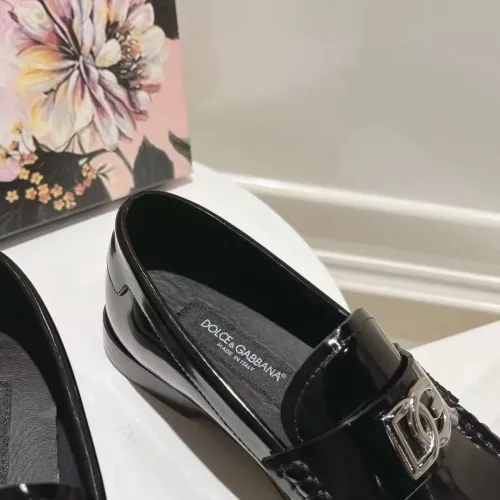 Replica Dolce & Gabbana D&G Leather Shoes For Women #1400755 $118.00 USD for Wholesale