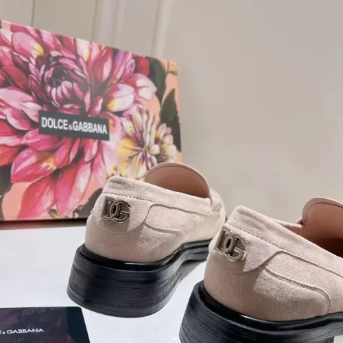 Replica Dolce & Gabbana D&G Leather Shoes For Women #1400756 $122.00 USD for Wholesale