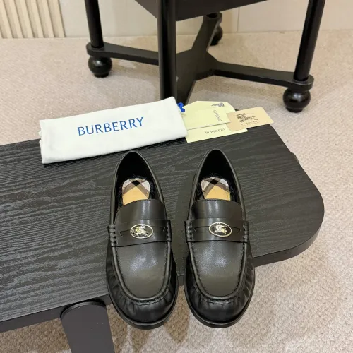 Replica Burberry Leather Shoes For Women #1400777 $112.00 USD for Wholesale