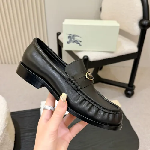 Replica Burberry Leather Shoes For Women #1400777 $112.00 USD for Wholesale