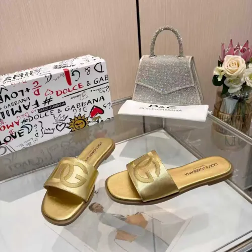 Replica Dolce & Gabbana D&G Slippers For Women #1400790 $82.00 USD for Wholesale