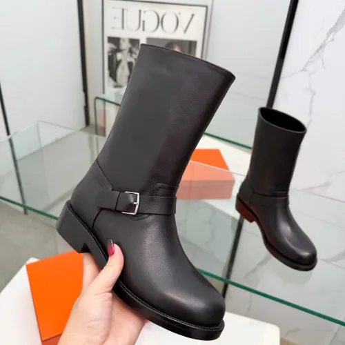 Replica Hermes Boots For Women #1400803 $160.00 USD for Wholesale