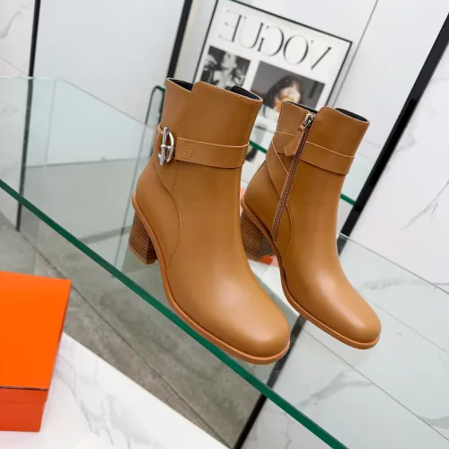 Replica Hermes Boots For Women #1400804 $145.00 USD for Wholesale