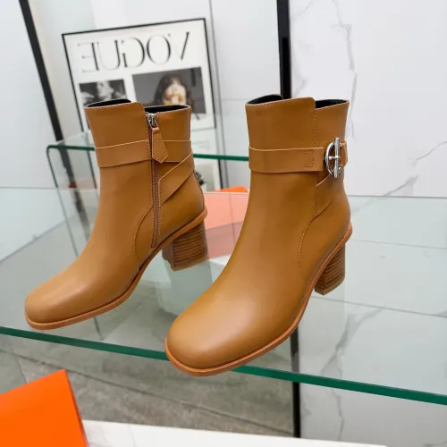 Replica Hermes Boots For Women #1400804 $145.00 USD for Wholesale