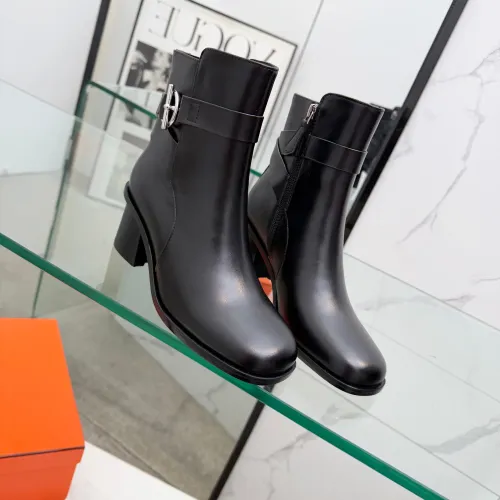 Replica Hermes Boots For Women #1400805 $145.00 USD for Wholesale