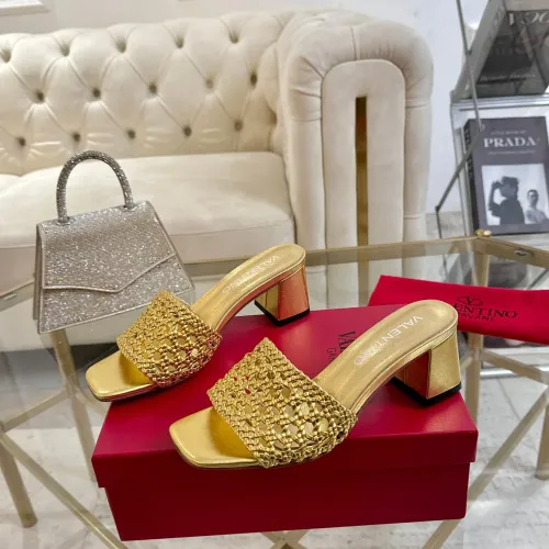 Valentino Slippers For Women #1400853 $85.00 USD, Wholesale Replica Valentino Slippers