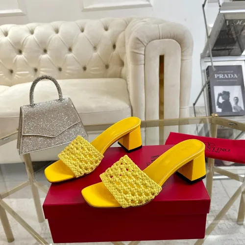 Valentino Slippers For Women #1400854 $85.00 USD, Wholesale Replica Valentino Slippers