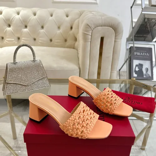 Replica Valentino Slippers For Women #1400855 $85.00 USD for Wholesale