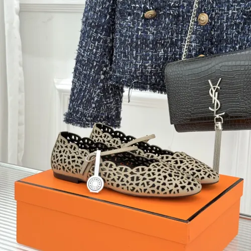 Replica Hermes Flat Shoes For Women #1400936 $112.00 USD for Wholesale