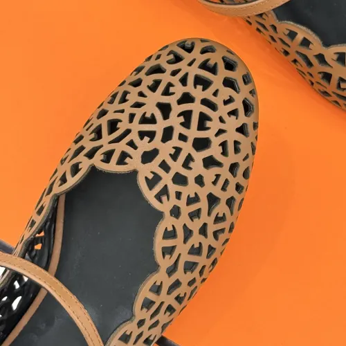 Replica Hermes Flat Shoes For Women #1400938 $112.00 USD for Wholesale