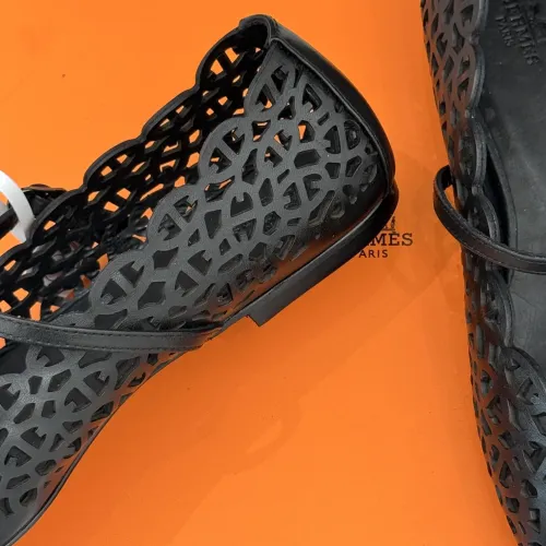 Replica Hermes Flat Shoes For Women #1400940 $112.00 USD for Wholesale