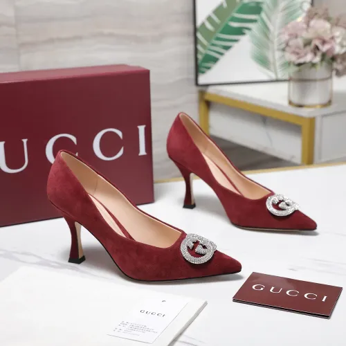 Replica Gucci High-Heeled Shoes For Women #1401083 $112.00 USD for Wholesale