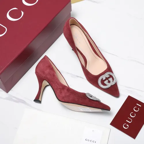Replica Gucci High-Heeled Shoes For Women #1401083 $112.00 USD for Wholesale