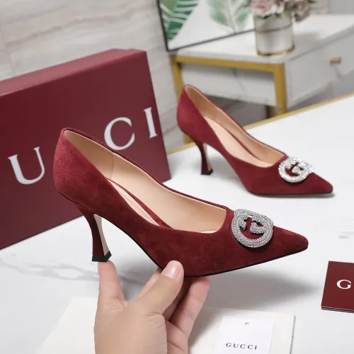 Replica Gucci High-Heeled Shoes For Women #1401083 $112.00 USD for Wholesale