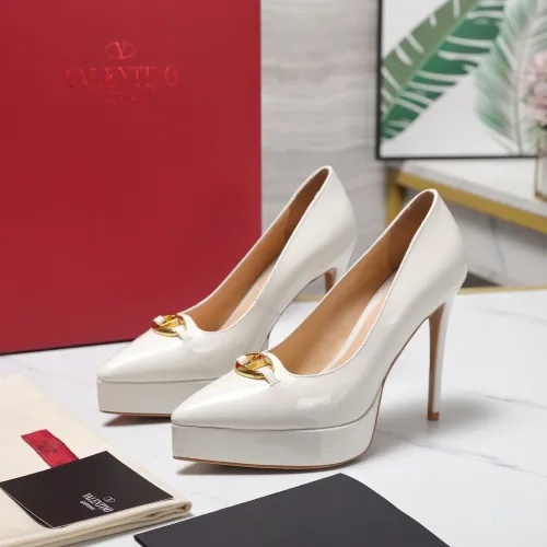 Valentino High-Heeled Shoes For Women #1401127 $125.00 USD, Wholesale Replica Valentino High-Heeled Shoes