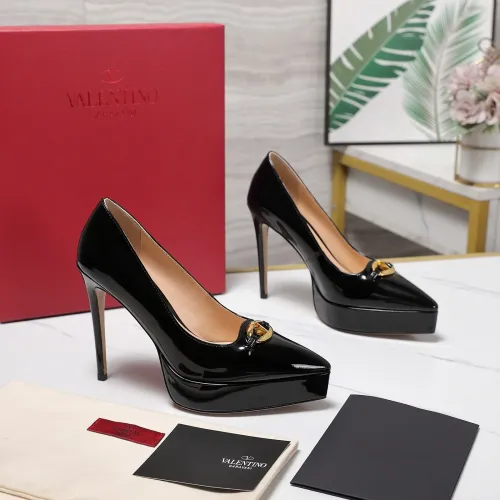 Replica Valentino High-Heeled Shoes For Women #1401130 $125.00 USD for Wholesale