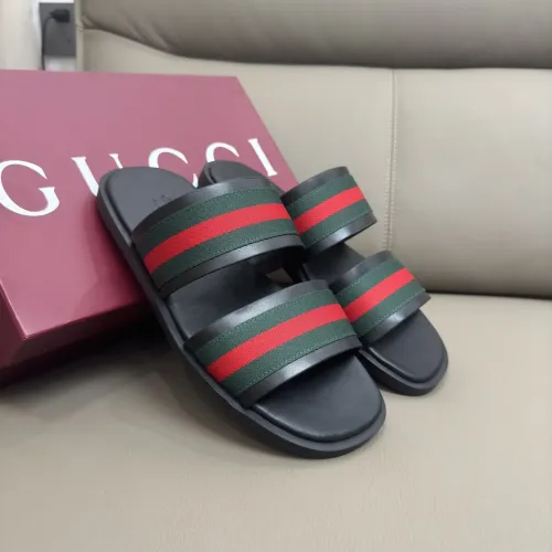 Gucci Slippers For Men #1401155 $64.00 USD, Wholesale Replica Gucci Slippers