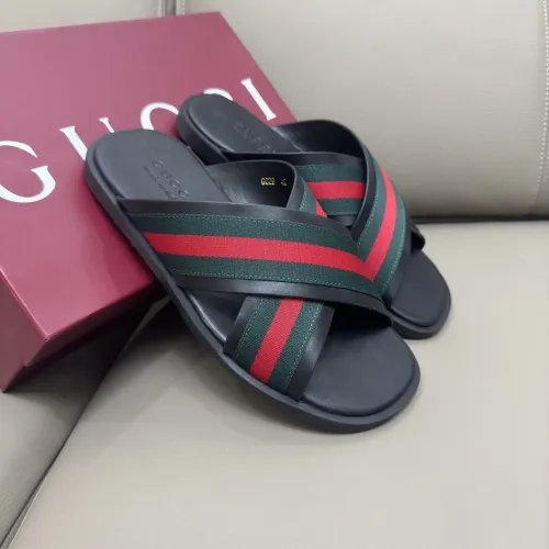 Gucci Slippers For Men #1401158 $64.00 USD, Wholesale Replica Gucci Slippers
