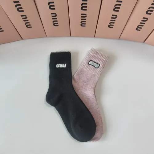 Replica MIU MIU Socks #1401187 $29.00 USD for Wholesale