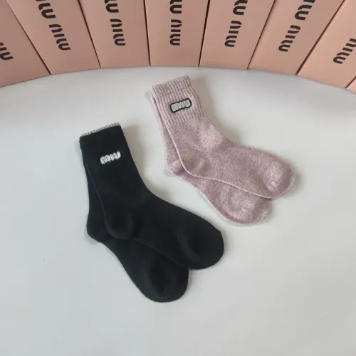 Replica MIU MIU Socks #1401187 $29.00 USD for Wholesale
