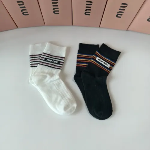 MIU MIU Socks #1401188 $29.00 USD, Wholesale Replica MIU MIU Socks